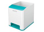 Leitz Portamatite Sonoro Wow Duo Colour 2 Scomparti Blu Ghiaccio