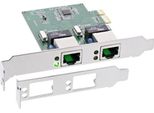 Scheda Di Rete Inline® Dual Gigabit, Pci Express, 2X 1Gbit/S, Pcie X1, Incl. Staffa Per Slot A Basso Profilo