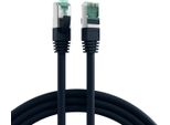 Efb MK6001.1,5B Efb RJ45 Patchkabel S/Ftp, Cat.6A, Lszh, 1,5M, Schwarz