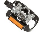 Pedale Exustar Mtb E-PM-818-04 Duo Con Tacchetti Nero Argento