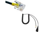 Gequdio WA9403 Gequdio Rj-Kabel Kompat. Mit Mitel,Aastra,Fanvil,Poly,Gigset