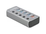 Delock 63262 Delock Hub Usb 3.2Gen1 Typ-A 4Port +Schnellladeport Schalter