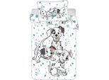 Set Di Biancheria Da Letto Disney 101 Cuccioli Di Dalmata 100 X 135 Cm + Cuscino 40 X 60 Cm, 100% Cotone, Con Zip
