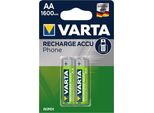 10X Varta 48093 Phone Power Aa (Mignon)/Hr6 (58399) - 1600 Mah - Batteria Al Nichel Idruro Metallico (Nimh), 1,2 V