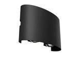 Maytoni Strato Led Applique IP54 Nero, 3000K, 2 Luci, Area Esterna