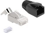 Delock - Netzwerkanschluss - RJ-45 (M) - S/Ftp - Cat 6A/7 (Packung Mit 25)