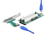 Delock Riser Karte Pci Express X1 Zu 2X Pci 32 Bit Slot 60Cm