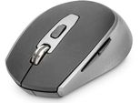 Digitus DA-20162 - Mouse - Ottico - 6 Pulsanti - Senza Fili - 2,4 Ghz - Ricevitore Wireless (Usb) - Nero/Grigio