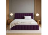 Letto Imbottito Gutto Letto Imbottito Con Rete A Doghe In Legno 200 X 200 Cm Letto In Velluto Plum Letto Matrimoniale In Velluto