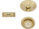 Blanco Set Di Scarico E Troppopieno Oro Satinato Per Vasca Singola Pvd Oro Satinato