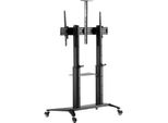 Manhattan 462341 Manhattan Aluminium Tv-StäNder Rollbar 70"-120"" 140Kg (Speditionsversand)"