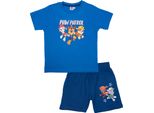 Pigiama Paw Patrol Per Ragazzi 110/116 - Pigiama Da Bambino A Maniche Corte Con Pantaloni Blu