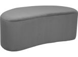 Panca "Malone"" In Velluto - Grigio Scuro - 98X51 Cm - Atmosphera CréAteur D'intéRieur"