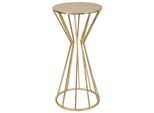 Mauro Ferretti Tavolino Stick Glam Ø 38X80 Cm Oro