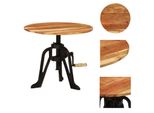 Vidaxl Tavolino 60X(42-62) Cm In Legno Massello Di Acacia E Ghisa - Tavolini