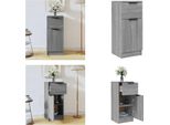 Vidaxl Credenza Grigio Sonoma 30X30X70 Cm Materiale A Base Di Legno - Credenza - Credenze - Armadio - Armadio Portaoggetti