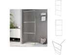 Vidaxl Schermo Doccia Per Cabina Doccia Con Vetro Trasparente Esg 100X195 Cm - Schermi Doccia