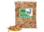 Mersjo Premium Vermi Da Pasto Essiccati 460G 3L Una Varietà Di Leccornie Per Animali: Insetti Come Spuntino Per Uccelli, Pesci, Tartarughe, Roditori, Ricci, Rettili