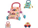 Chipolino Funny Animals Carrozzina Con Auto Giocattolo E Musica Rosa