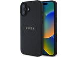 Guess Guhmp16Mpghsmmk Custodia Rigida Per Iphone 16 Plus 6.7 Czarny/Nero Con Anello Granulato Magsafe