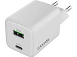 Caricatore Da Parete Canyon CU45AC Gan 45W Pd, 2 Porte (USB-A/USB-C) Al Dettaglio