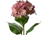 Fiore Artificiale Clayre & Eef Ortensia 68 Cm Rosa Plastica