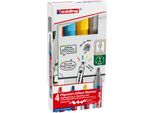 Pennarello Per Lavagna A Fogli Mobili Effetto 4-385-4 Assortito 4 Pz