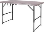 Tavolo Pieghevole Saga, Regolabile In Altezza E Resistente Alle Intemperie, Ideale Per Il Giardino E Il Campeggio 120 X 60 Cm