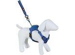 Pettorina Per Cani Con Guinzaglio Easy Ride Blu M Zolux