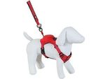Pettorina Per Cani Con Guinzaglio Easy Ride Rosso M Zolux