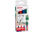 Edding Pennarello Per Lavagna Bianca 4-360-4-2 15-3 Mm Nero 4 Pz