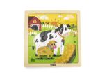 Viga Handy Puzzle In Legno Del Caramello 9 Pezzi