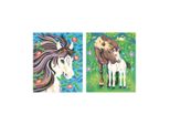 Janod Paint By Numbers Horses - Set Di Lavoretti Creativi Per Bambini