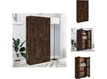 Vidaxl Libreria In Rovere Fumé 82,5X30,5X150 Cm Materiale A Base Di Legno - Librerie E Librerie
