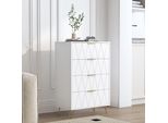 Cassettiera Con Cassetti, 60 X 34 X 90 Cm, Armadio Con 4 Cassetti, Cassettiera Stretta, Cassettiera Portaoggetti, Armadio Per Soggiorno, Camera Da Letto, Corridoio