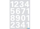 Herma 4170 Numero Adesivo 0-9 Foil Bianco Resistente Alle Intemperie