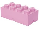 Scatola Di Immagazzinamento Mattoncini Lego Con Coperchio 8 Borchie - Rosa