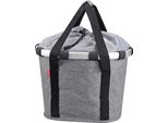 Klickfix City-Tasche Bikebasket Twist Silver, 35X28X26Cm, Grau/Schwarz