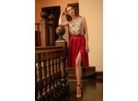 Figl Gonna Midi Donna Gyatso Bordeaux L