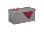 Relaxdays 10031616_940 Relaxdays Sitzbank Hellgrau 76,5 Cm