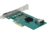 Delock - Speichercontroller (Raid) - 4 Sender/Channel - Sata 6Gb/S Low-Profile - 600Mbps - Raid 0, 1, 10 - Pcie 2.0 X4 (8