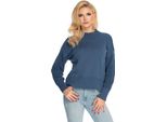 Peekaboo Pullover Donna In Cotone Con Dolcevita Basso Crema Patak Jeans Universale