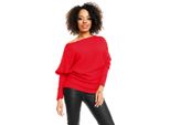 Peekaboo Maglione A Pipistrello Oversize Da Donna Isaszeg Neon Coral Universal