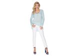 Peekaboo Maglione Oversize Sciolto Da Donna Con Scollo A V Ercsi Azzurro Universale