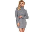 Peekaboo Abito Da Donna In Maglia Con Dolcevita Tolna Grigio Universale