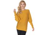 Peekaboo Maglione A Pipistrello Oversize Da Donna Isaszeg Senape Universale