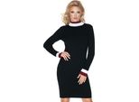 Peekaboo - Vestito Da Donna In Maglia Con Dolcevita Maglod Nero Universale