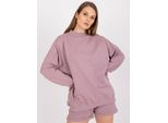 Felpa Basic Feel Good Da Donna Levin Rosa Scuro S/M