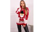 Kesi Maglione Di Natale Da Donna Con Babbo Natale Intimante Rosso Universale