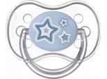 Succhietto In Silicone Per Neonati, 0-6 Mesi, Lenitivo, Forma Simmetrica, Blu, 1 Pezzo